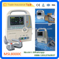 MSL8000C-i PORTABLE BIPHASIC DEFIBRILLATOR WITH ECG, RESPIRATION, NIBP,SPO2 FUNCTION